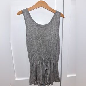 Pixie Lane gray romper.
